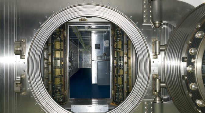 Chicago, Illinois, USA,Bank Vault Interior